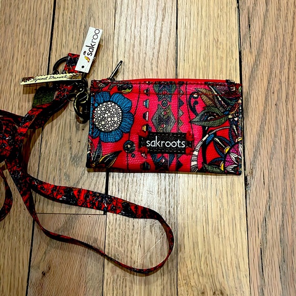 Sakroots Accessories - Salt pots lanyard with card holder